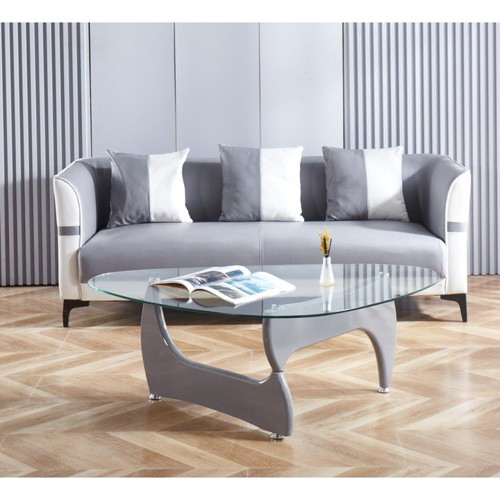 Masuta Cafea KJCT150, 119 X 70 X 41 cm, culoare gri