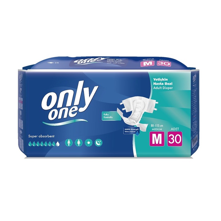 Felnőtt inkontinencia pelenka Only One Medium x 30 db