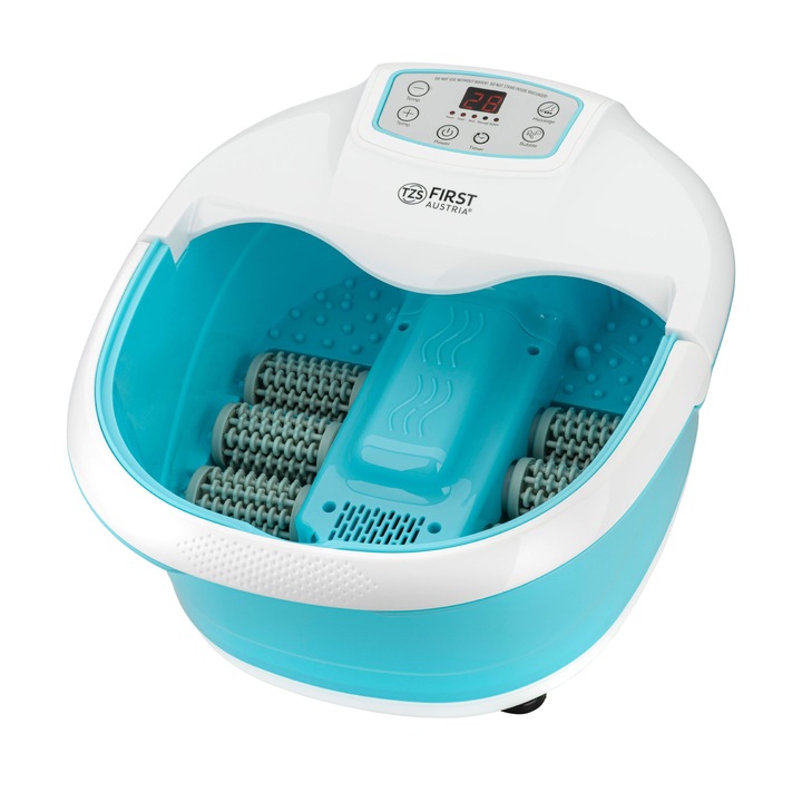Hidromasaj pentru picioare, masaj cu vibratii si cu bule de aer, infrarosu si functie de incalzire, baie de picioare, 450W, 3 programe, temporizator, aparat de masaj pentru picioare - TZS First Austria