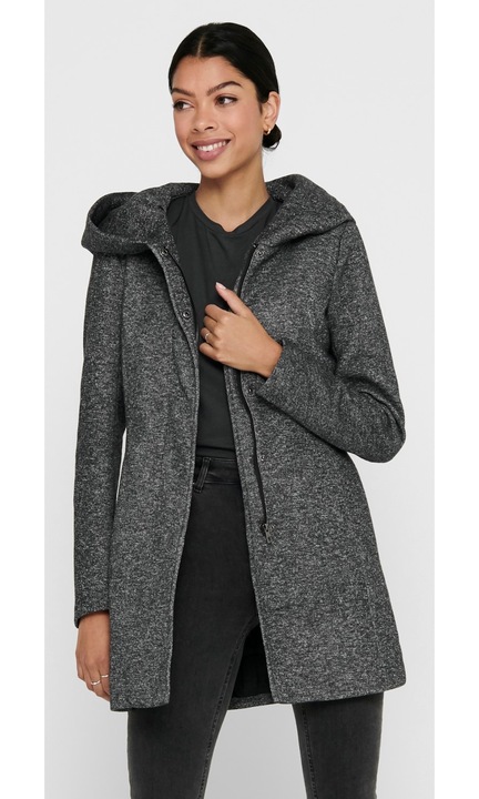 CSAK női kabát, 3776, poliészter, Sötétszürke