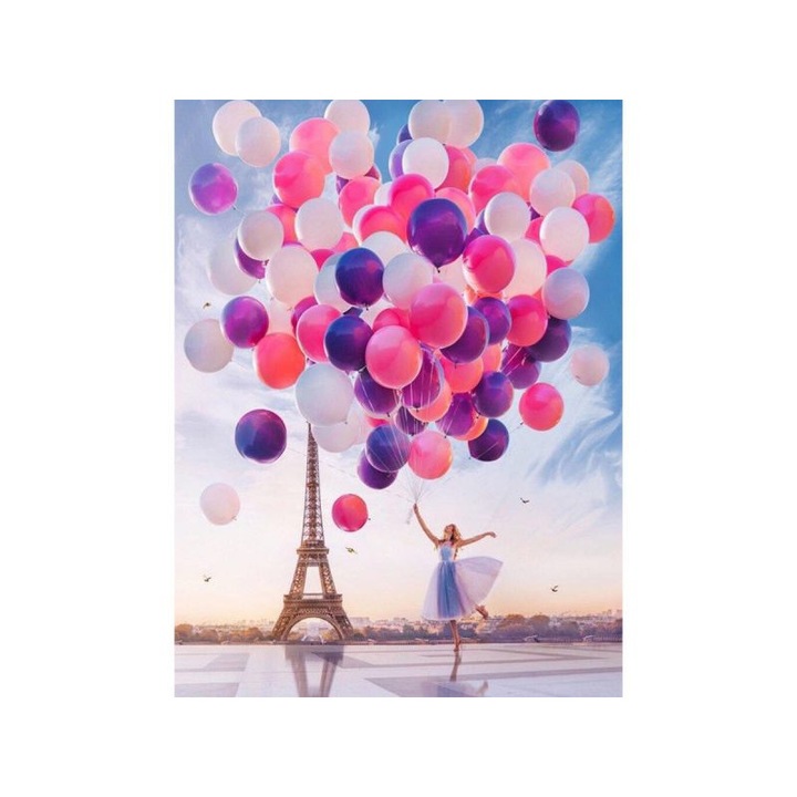 Set mozaic diament, DK, Colorful Balloons, 30x40cm
