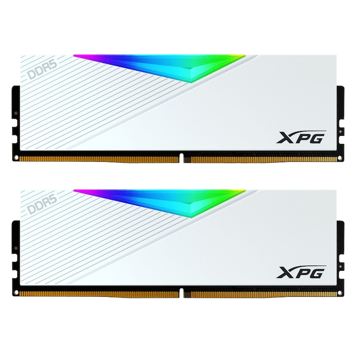 Оперативна памет ADATA LANCER RGB 64GB (2x32GB) DDR5 6000 MHz U-DIMM White AX5U6000C3032G-DCLARWH