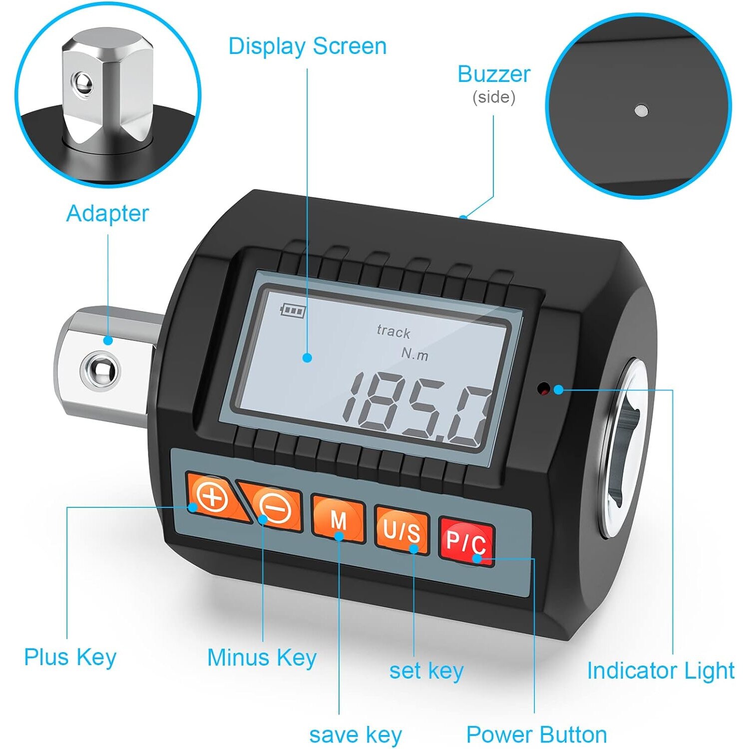 Topeak digitale momentsleutel D-Torq