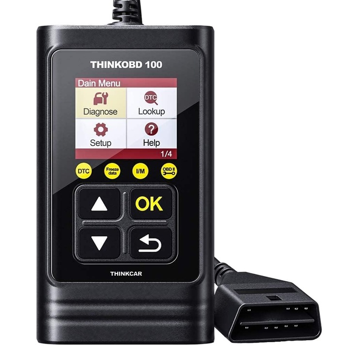 Set scule diagnoza auto QttvbTna, compatibil OBD2, ecran LCD, suport 7 limbi