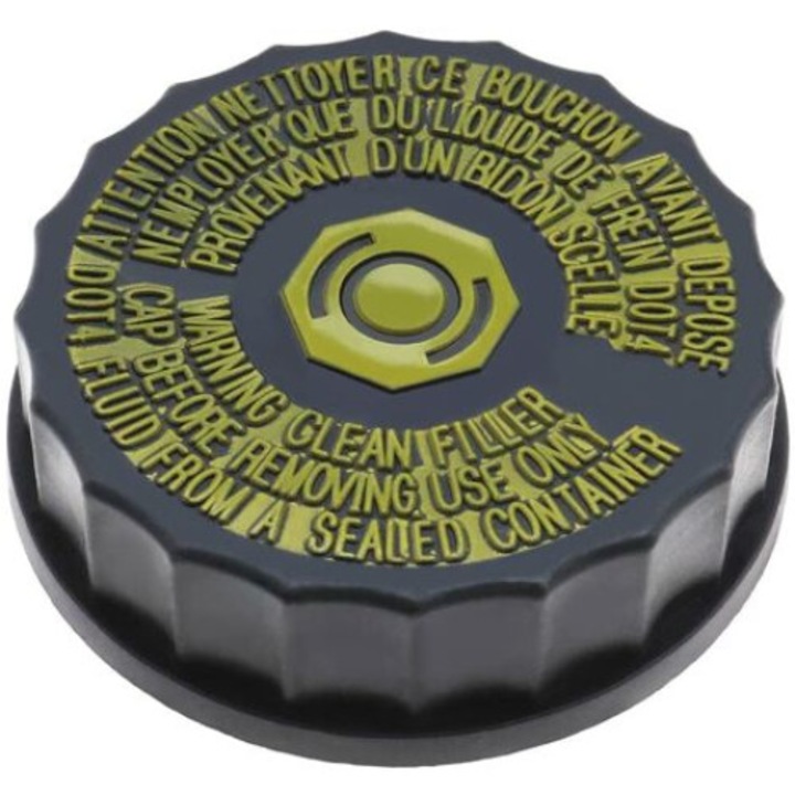 Капачка за резервоар за спирачна течност QttvbTna, съвместим с Peugeot Citroen, здрава пластмаса, 1613328880