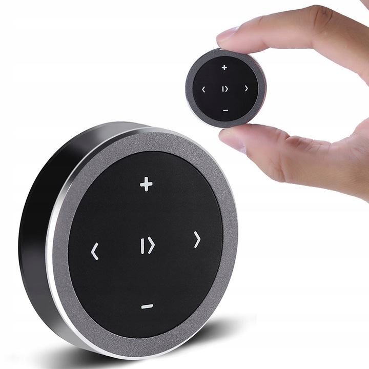 Telecomanda cu Bluetooth, QttvbTna, negru, 36x36x8.5mm