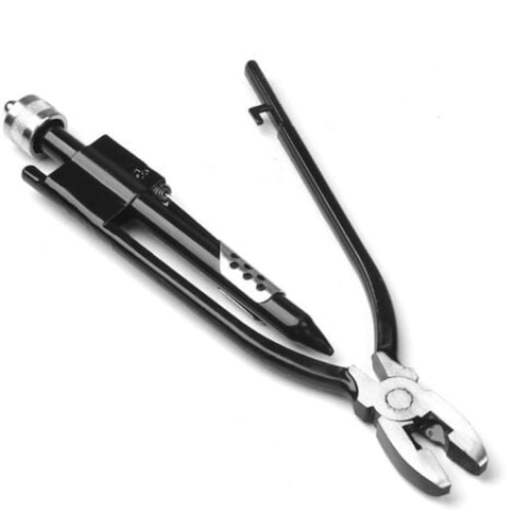 Клещи за усукване на тел, QttvbTna, 6 инча, въглеродна стомана, черно/сребристо