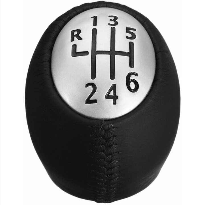 Nuca schimbator viteze QttvbTna, ABS/piele ecologica, negru, 62.5x42.5mm