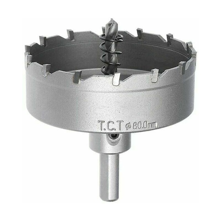 Burghiu din carbura, AMRINUGL, 80mm, taiere eficienta, utilizare pe metal, lemn, plastic