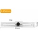 Set rigle metalice QttvbTna, 0-250mm, precizie +/-0.1mm, grosime 3mm