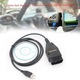 Set scule diagnostic auto QttvbTna KKL VAG-COM 409.1, interfata USB OBD2, compatibil Audi/VW, cablu 1.5m