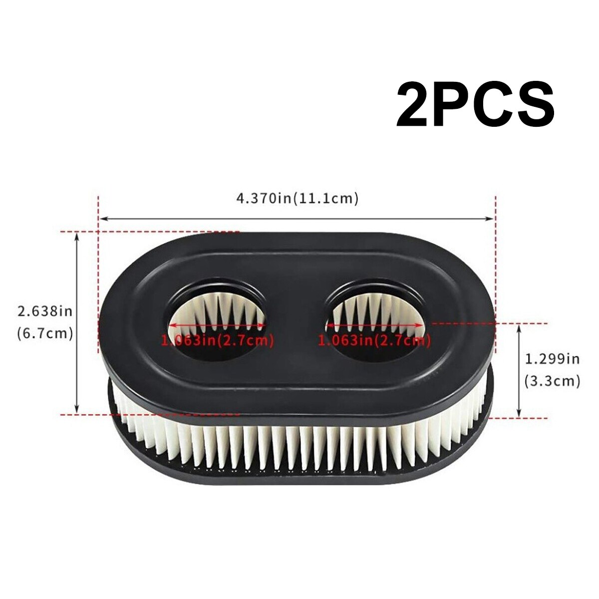 2 filtru de aer pentru masina de tuns iarba pentru 550E-550EX Briggs ...