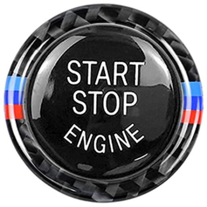 QttvbTna Старт Стоп бутони Съвместими BMW Series 1 2 3 4 5 6 7 X4 X5 Черен против надраскване