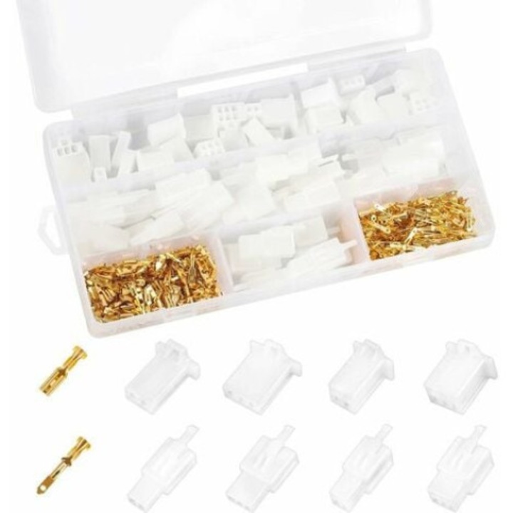 Комплект електрически конектори за кола, QttvbTna, 380 части, 2-6 пина, многоцветни