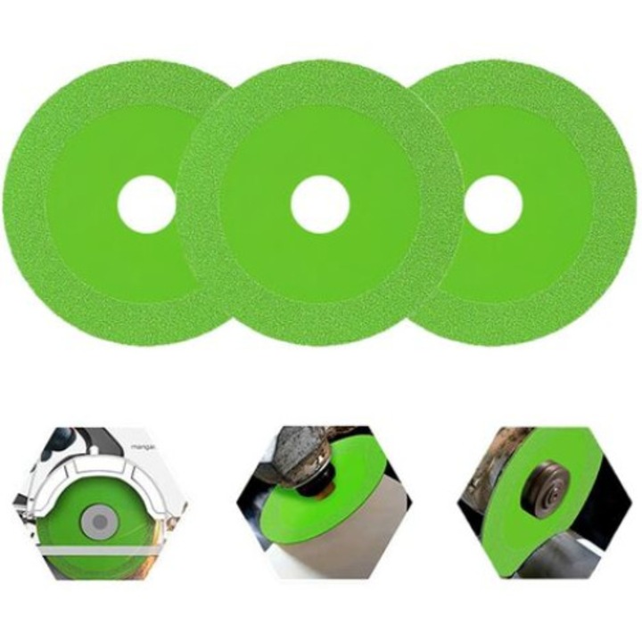 Set discuri de taiat, QttvbTna, pentru sticla, 3 buc/set