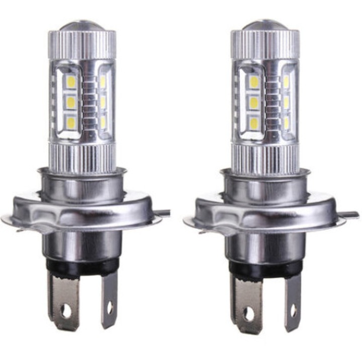 LED autó izzók, QttvbTna, 9003/H4, 16LED, fehér, 2 db