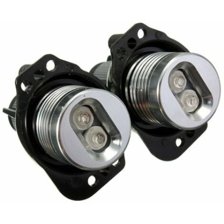 2 db LED Angel Eyes QttvbTna készlet, 12W, kék, BMW E90 E91 2005-2008
