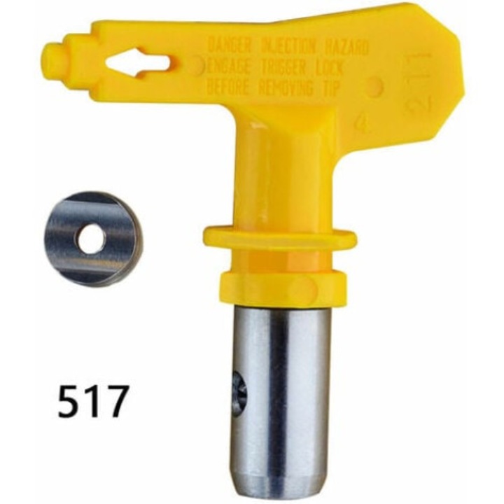 Duza pistol pulverizare, QttvbTna, model 517, galben argintiu, 55x50x18mm