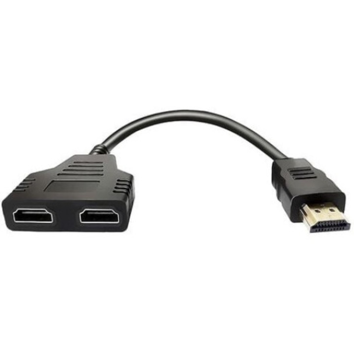 Адапторен кабел, QttvbTna HDMI сплитер, 1 вход 2 изхода, 4K, позлатени конектори