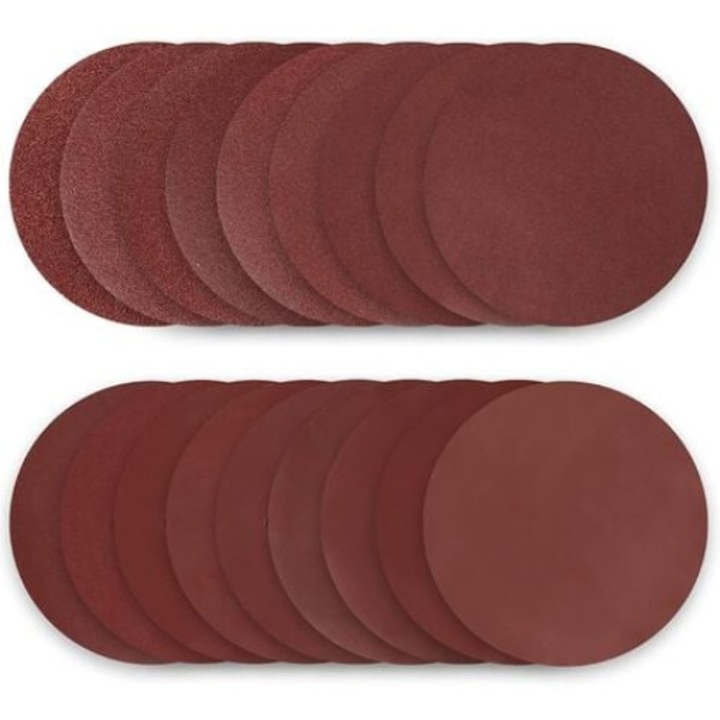 Абразивни дискове, QttvbTna, комплект 50 бр., 180 мм, многоцветни