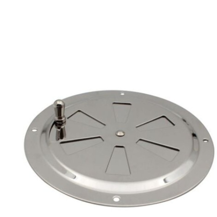 Вентилационна решетка, QttvbTna, неръждаема стомана, 125x3mm