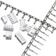 Set conectori JST-XHP 2.54mm, 560 piese, alb/argintiu