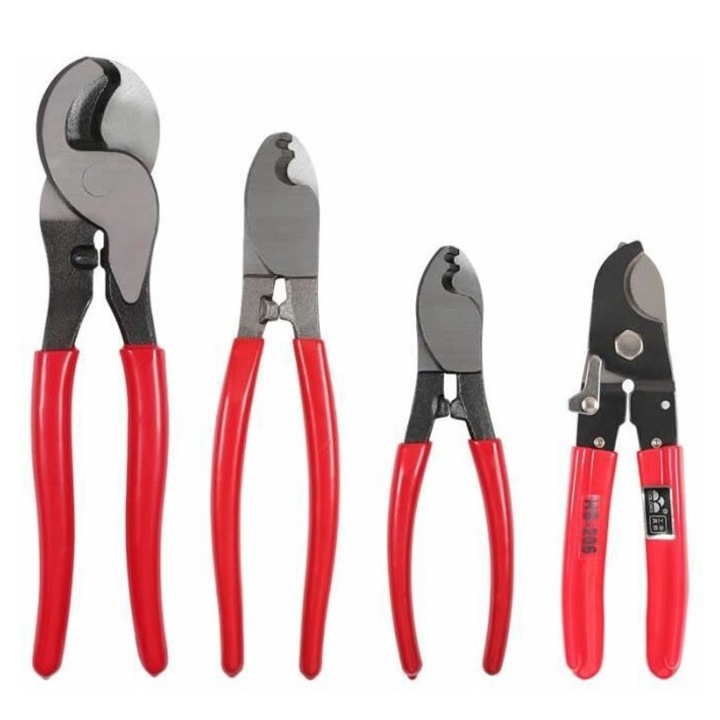Комплект от 4 броя клещи за рязане на електрически кабел QttvbTna, черни
