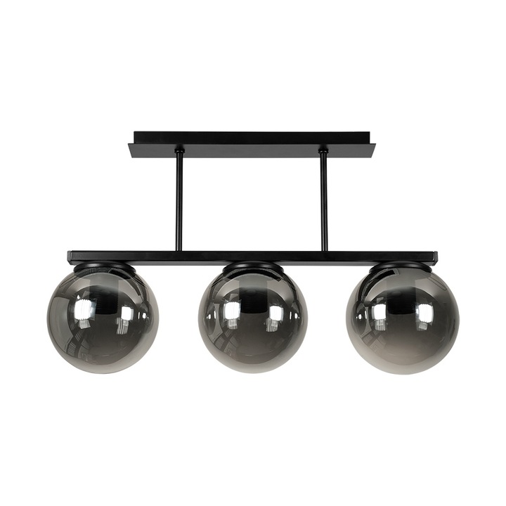 Candelabru, Lightstyle, Treviso, 3xE27, Negru/Gri