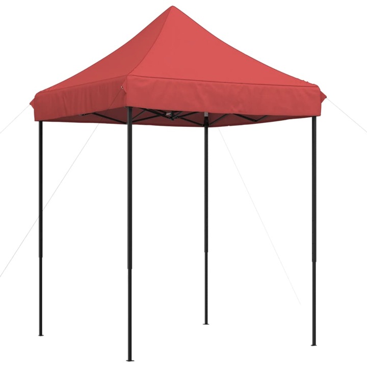 Cort de petrecere pliabil Pop-Up vidaXL, 200x200x306 cm, visiniu, 11 kg
