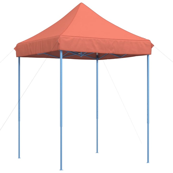 Cort de petrecere pliabil Pop-Up vidaXL, 200x200x306 cm, teracota, 11.2 kg
