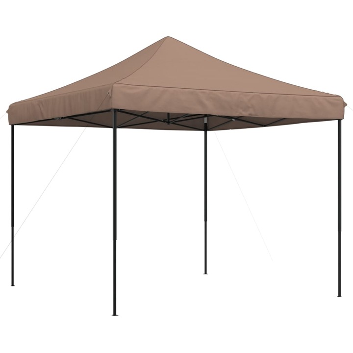 Cort de petrecere pliabil Pop-Up vidaXL, 292x292x315 cm, maro, 13.85 kg