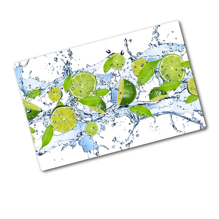 Tocator pe sticla. Tulup. Lamaie. Verde. 80x52 cm. tw2-ean-ko-80x52-f-38602855