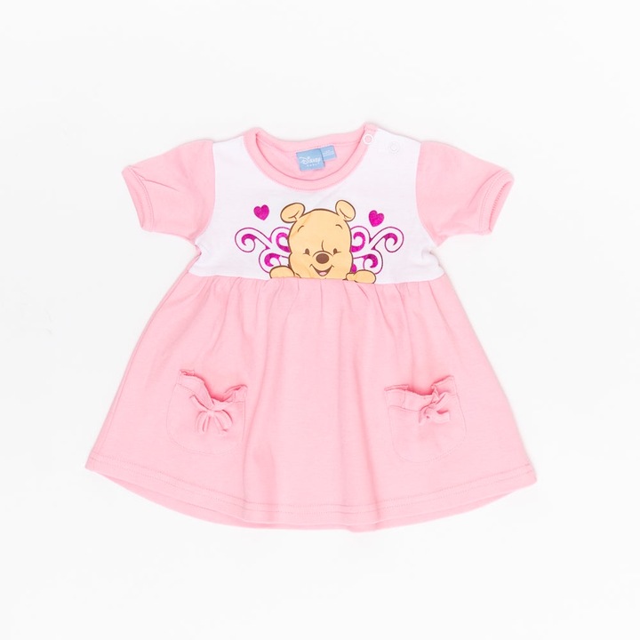 Rochita fete, cu imprimeu, JDK1297, Roz