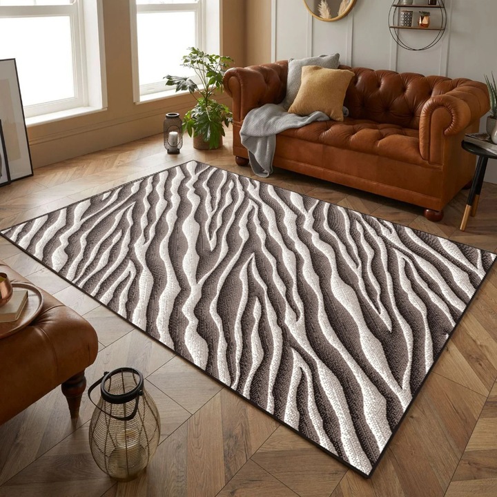 Covor Modern, Home Vista, Mira 24028, Crem / Maro, 200x300 cm