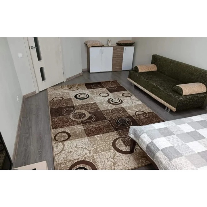 Covor Modern, Home Vista, Daffi 13058, Bej / Maro, 300x400 cm