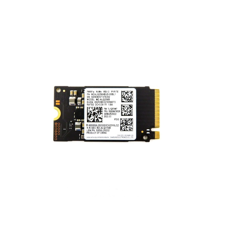 SSD диск Samsung PM991a 256Gb NVMe PCIe Gen3 x4 M.2 2242 (mzalq256hbjd) BULK