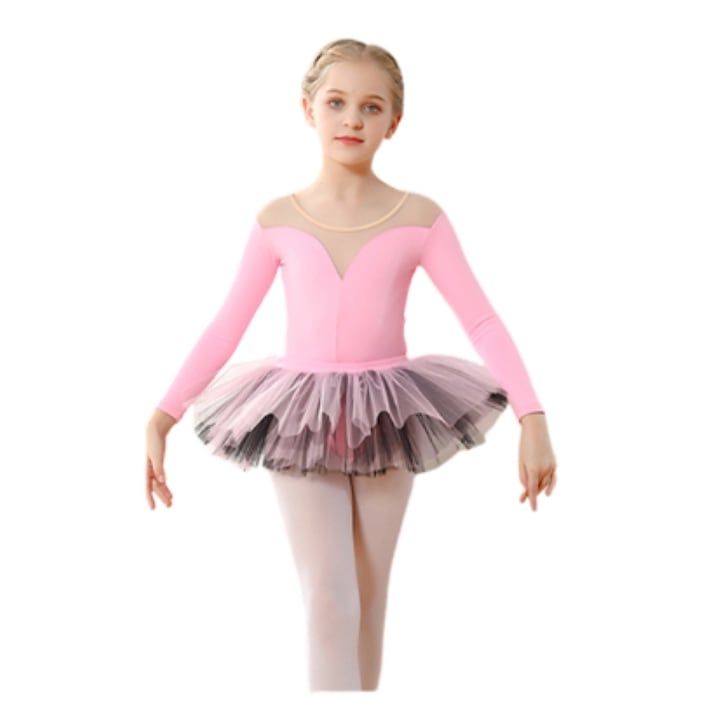 WOCANIUB Балетна рокля за момичета, памук, Розово