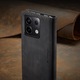 Калъф за Xiaomi Redmi Note 13 Pro 5G, CaseMe, slim, кожен, тип портфейл, стойка, магнитно закопчаване, кадифена текстура, Черно