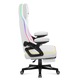 Геймърски СтолHuzaro Force 4.6 White Rgb Smart, С Led Осветление, Бял Многоцветен