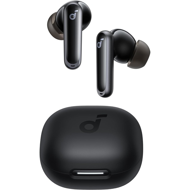 Casti In-Ear Anker Soundcore P40i, Wireless, Bluetooth 5.3, Adaptive Noise Cancelling, IPX5, Negru