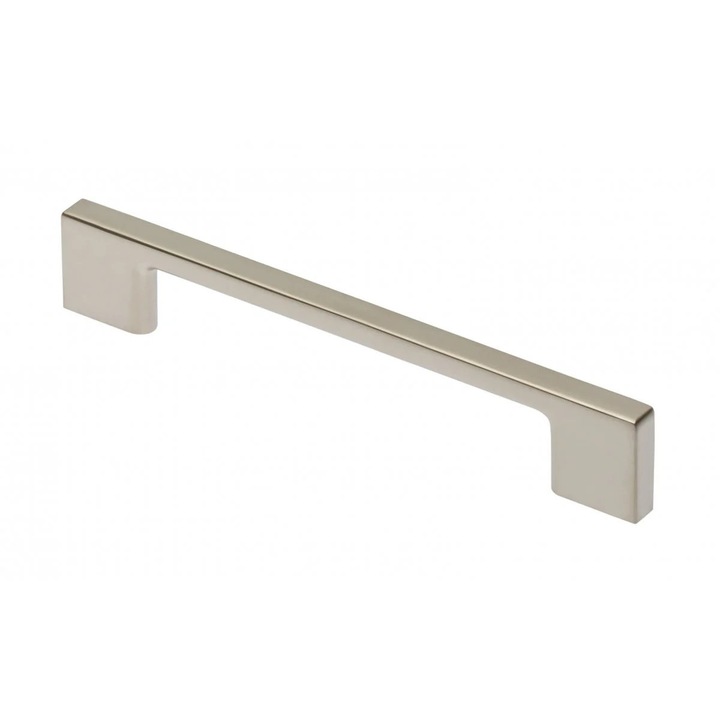 Maner metalic pentru mobilier, model SARMIS, stil modern/minimalist, distanta dintre gauri =320 mm, finisaj inox