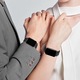 Curea pentru Samsung Galaxy fit 3, SINBINTA, Durabil, Rezistent la transpiratie, Nu se estompeaza, Catarama magnetica, Reglabila, Asemanator unei retele, Usor de instalat, Inox, 22cm, Negru