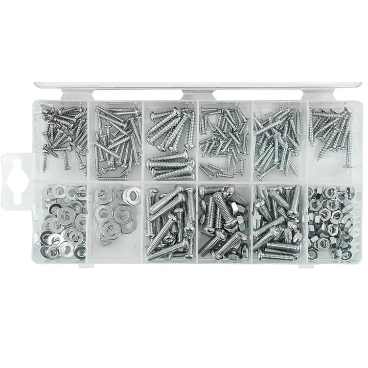 Set suruburi si piulite, Verke, V06716, 347 buc