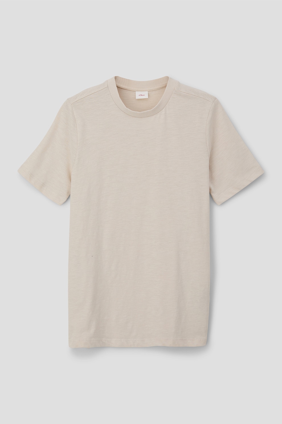 s.Oliver, Tricou cu imprimeu pe partea din spate, Grej, 146-152 CM