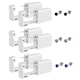Set piercer urechi steril de unica folosinta, Darklove, Cu cercel, 6 pcs, Fara durere, Design ergonomic, Portabil, Usor de utilizat, Pentru salon si piercing la domiciliu, Inox/Plastic, 5.8x2.3x1.2cm, Multicolor
