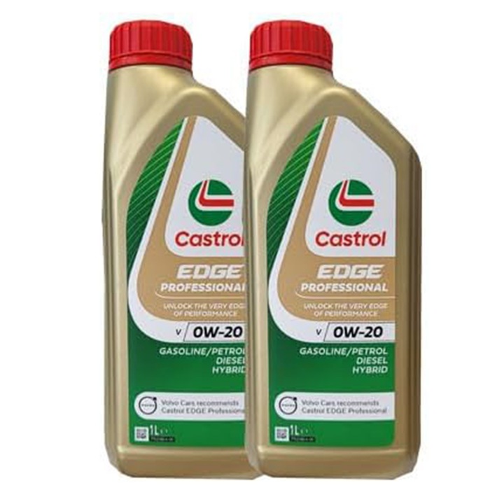 Pachet 2 litri Ulei Motor Castrol Edge Professional V 0W20 (ACEA C5, Volvo VCC RBS0-2AE)