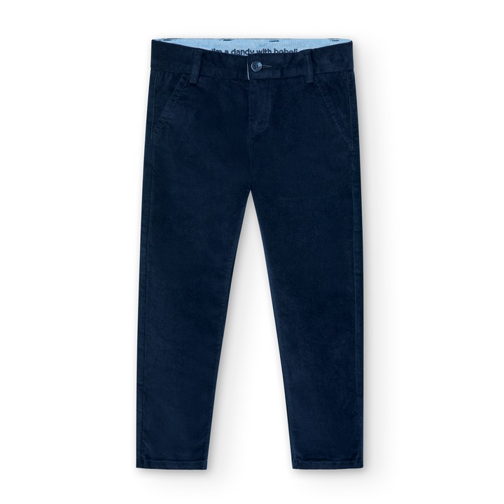 Boboli fiú nadrág, csíkos, jobb pamut, sötétkék, Tengerészkék