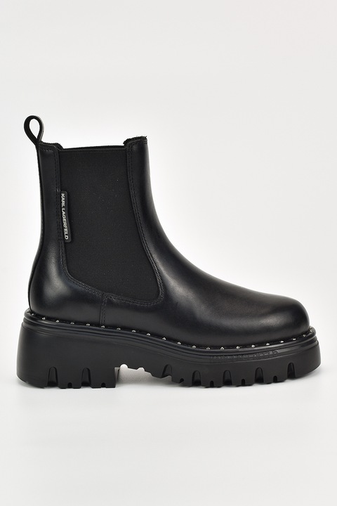 Karl Lagerfeld, Ghete Chelsea din piele, Negru