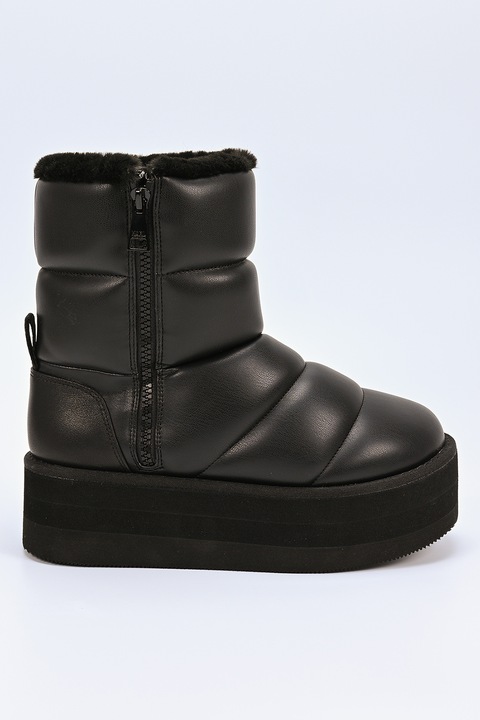 Karl Lagerfeld, Steppelt flatform csizma, Fekete