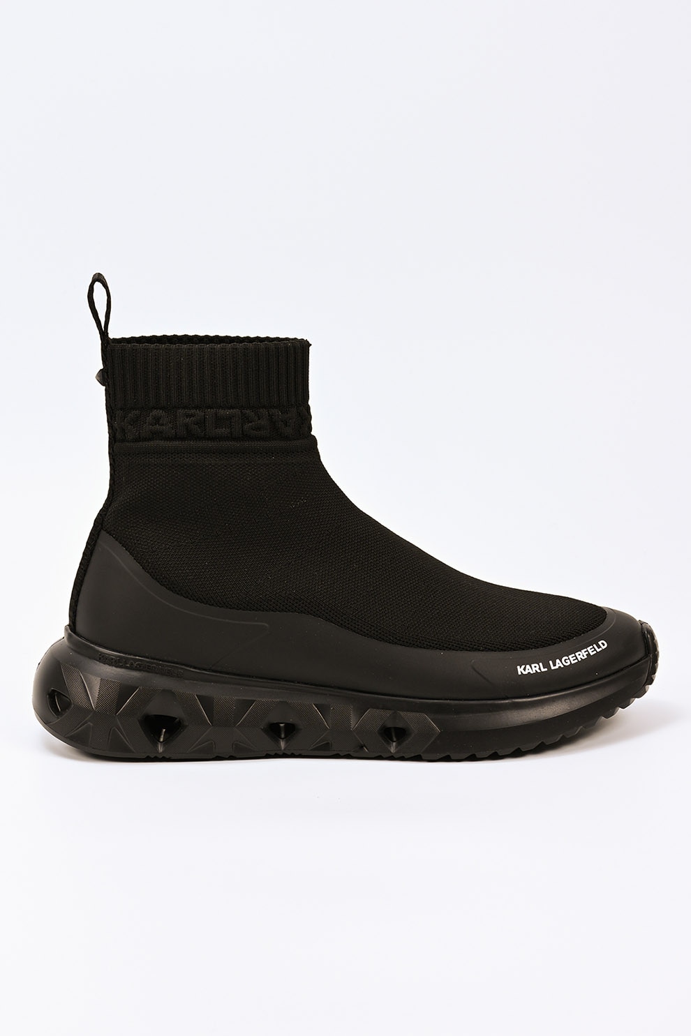 adidas Originals, Pantofi sport mid-high de plasa ZX Flux, Negru